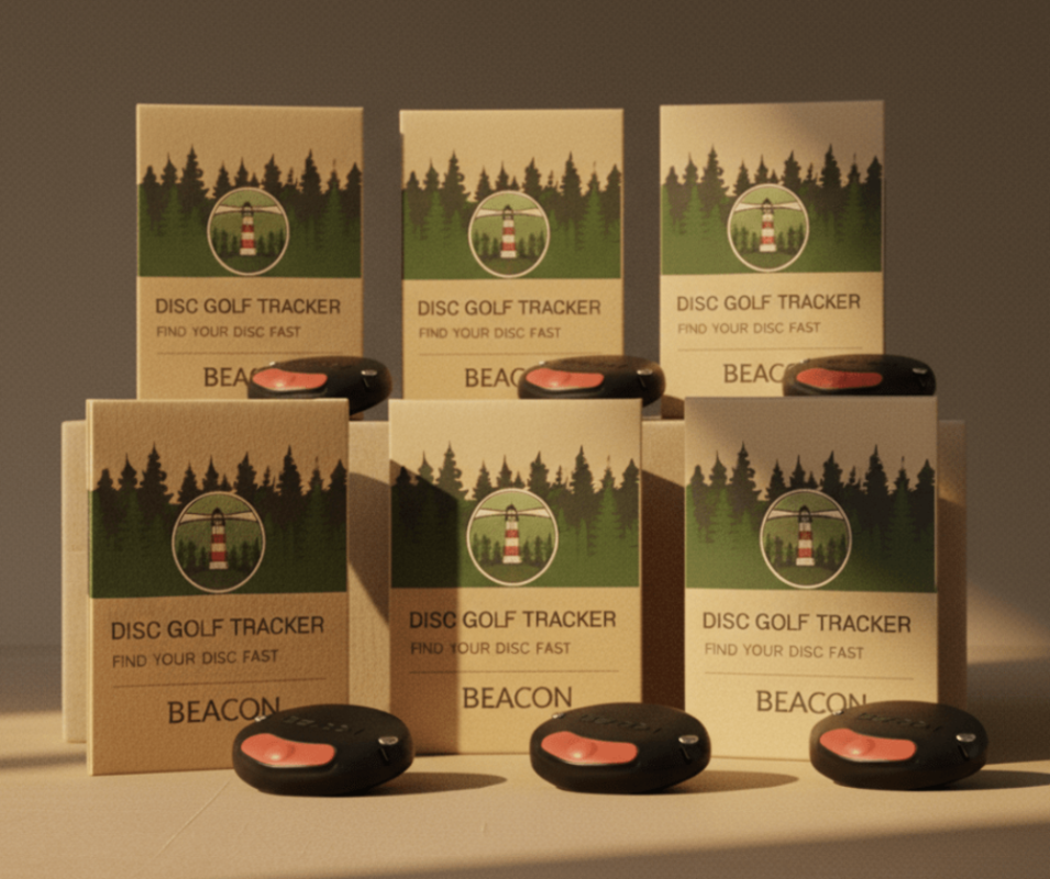 6 Pack - Beacon Disc Golf Tracker - Beacon Disc Golf